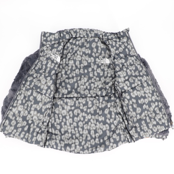 New The North Face Medium 10/12 Youth Girls Mossbud Swirl Jacket Grey - Picture 7 of 16